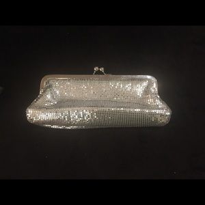 Sequin silver clutch y2k